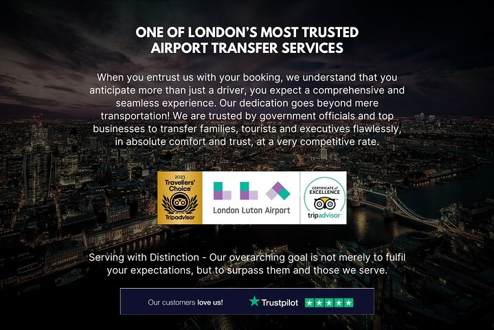 Luton Airport - To & From Central London - Meet & Greet - Photo 1 of 6